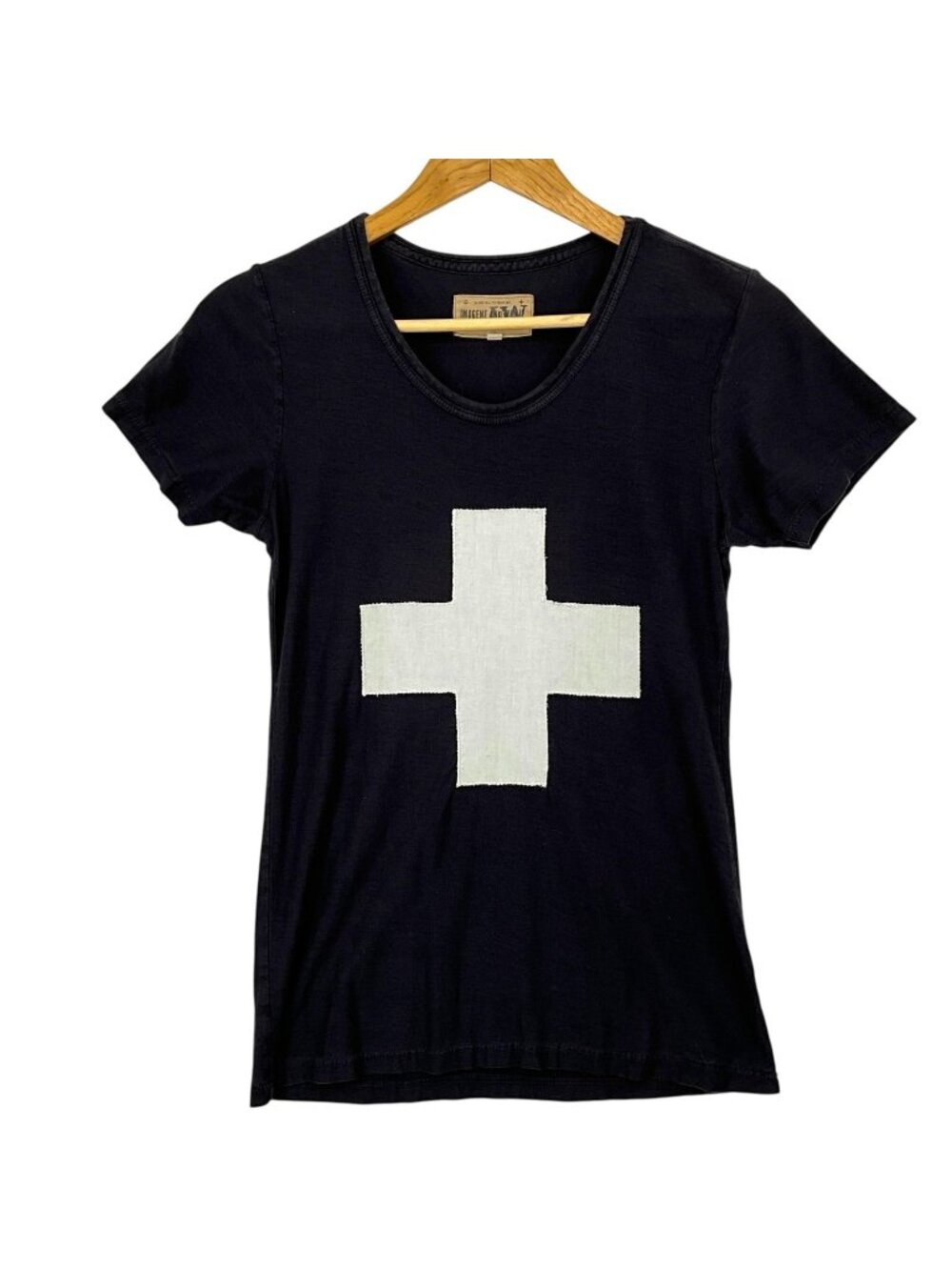 Imogene + Willie PLUS T Shirt Womens Small Black Graphic Short Sleeve